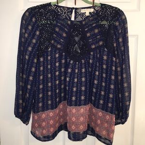 Love, fire size large top